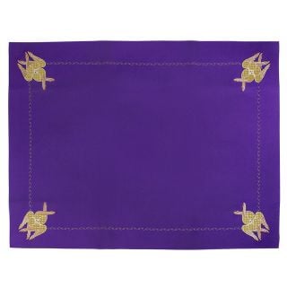 purple corporal with embroidery on both sides