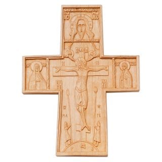 carved wooden cross 
