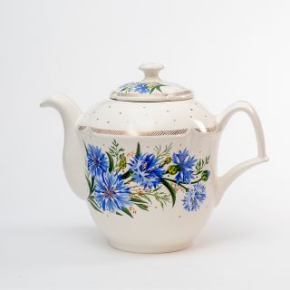 ceramic teapot with national ornament