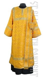 Blue deacon Vestment and orarion with crosses 