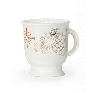 holy cup with grapes