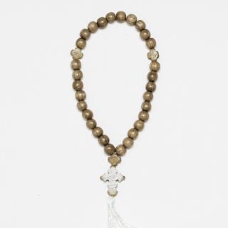 wooden 30-bead handmade rosary