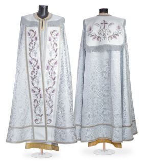 clergy cope vestment with embroidery
