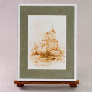 Watercolor painting of the Church of the Holy Spirit