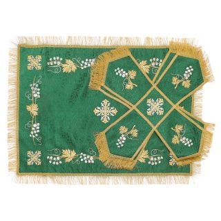 chalice covers and veil with embroidery with fringe