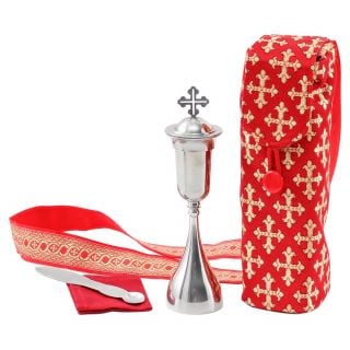in stock portable chalice with a lid