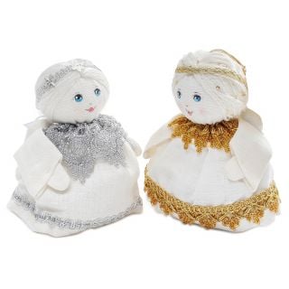 linen angels white with wings