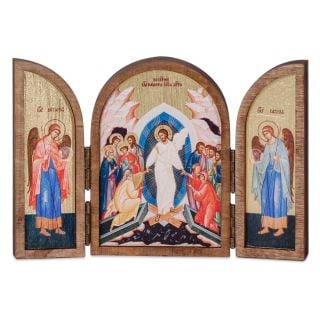 wooden printed icon of Christmas