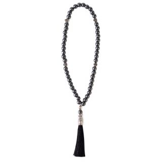 handmade hematite prayer rope with crosses