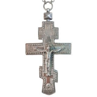 silver-plated pectoral cross for priest