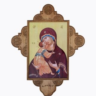 Processional Cross with Icon of the Theotokos of Vladimir