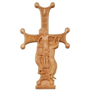 handcarved cross from wood