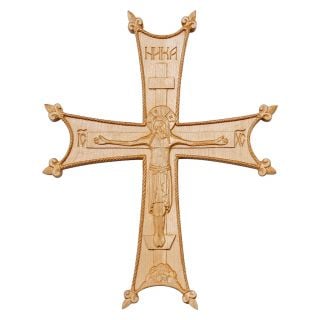 wooden carved crucifix 