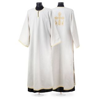 viscose rayon altar vestment sticharion embroidered with a cross