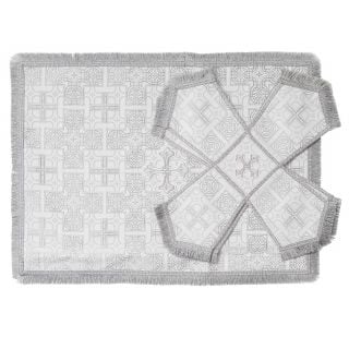Chalice covers and veil for Lenten liturgies