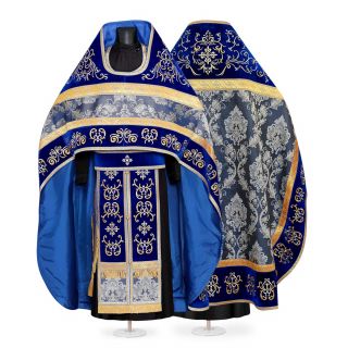 Russian- style priest vestment with embroidery on the phelonion