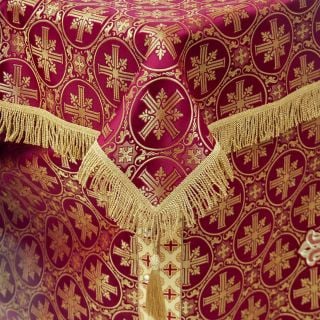 Burgundy Holy Table vestment 