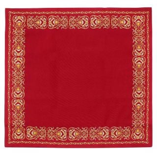  Red Church Corporal embroidered with Medallion and patterns