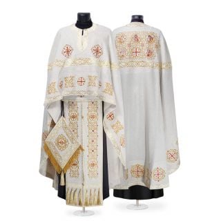 Greek style priest vestment with Easter embroidery