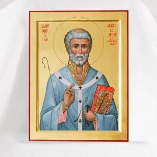 hand-painted icon of Dunstan of Archbishop of Canterbury