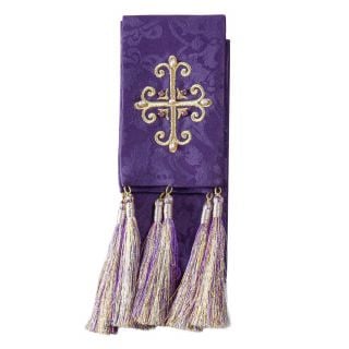 Narrow Bookmark with Cross and Pearls zsh-z-12-1
