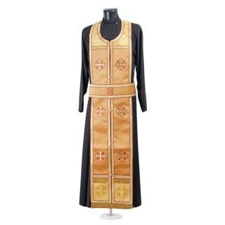 Russian-style priest vestment with cross medallion