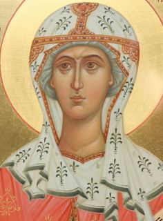 Hand-Painted Icon of St Paraskeva