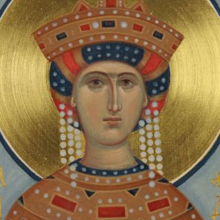 Hand-painted Icon of St. Theodora the Empress 