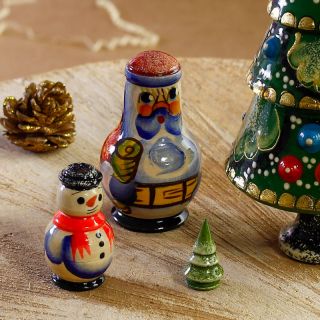 handmade christmas tree with a bauble