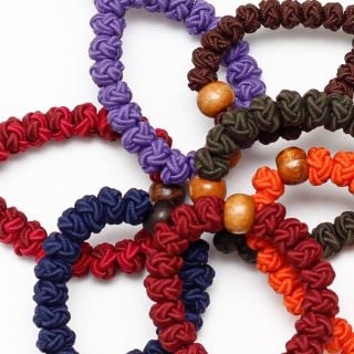20-Knot Soutache Prayer Rope brown