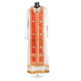 Greek-Style Priest Vestment with Embroidery of Christ