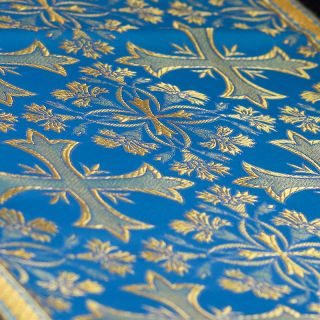 blue silk analogion cover