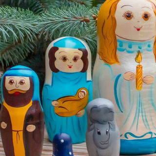Matryoshka Nativity souvenir wooden