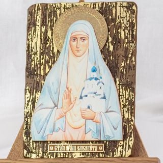 Icon on wood Of Saint Elisabeth