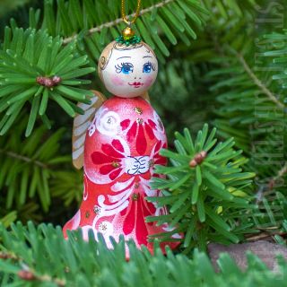 souvenir wooden angel ornament