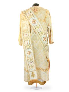 Deacon Vestment with embroidered crosses and cherubs