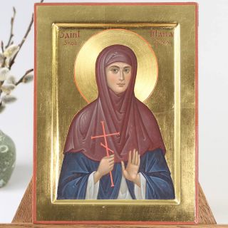 Saint Mary of Paris hand-painted icon