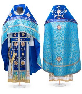 Russian-Style Priest Vestment with Embroidery sh-11-126