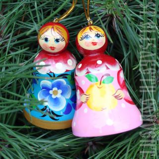 wooden bell Russian Doll, Souvenir, folk crafts