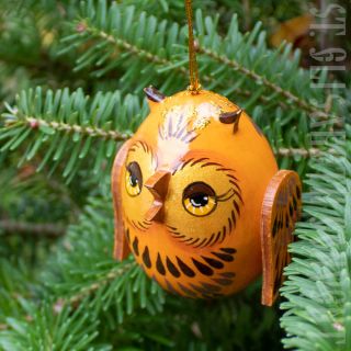 souvenir wooden owl ornament decoration