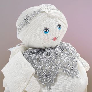 linen angels white with wings