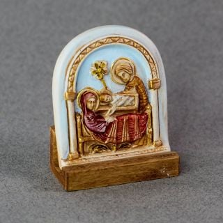 Handmade gypsum icon of the Nativity of Christ