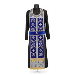 Russian- style priest vestment with embroidery on the phelonion