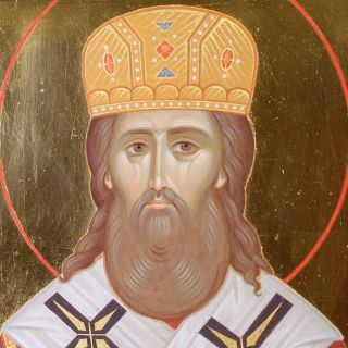 hand-painted icon of saint Tikhon of Zadonsk