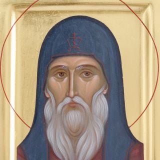 Venerable John Vishensky the Athonite monk icon hand-painted