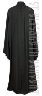 Summer Greek priest cassock of black silk (Ryassa)