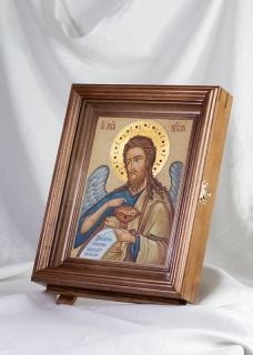 Stone Icon of St John the Baptist 