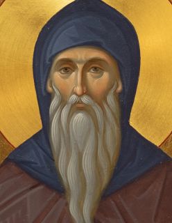 Painted Icon of Saint Symeon the Outpourer of Myrrh