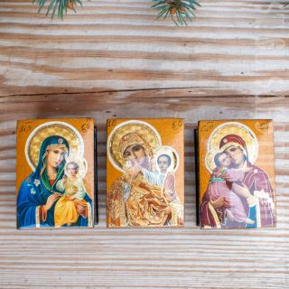 Lacquered Box With an Icon
