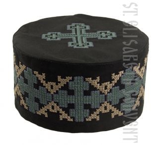 skufia with embroidered crosses 